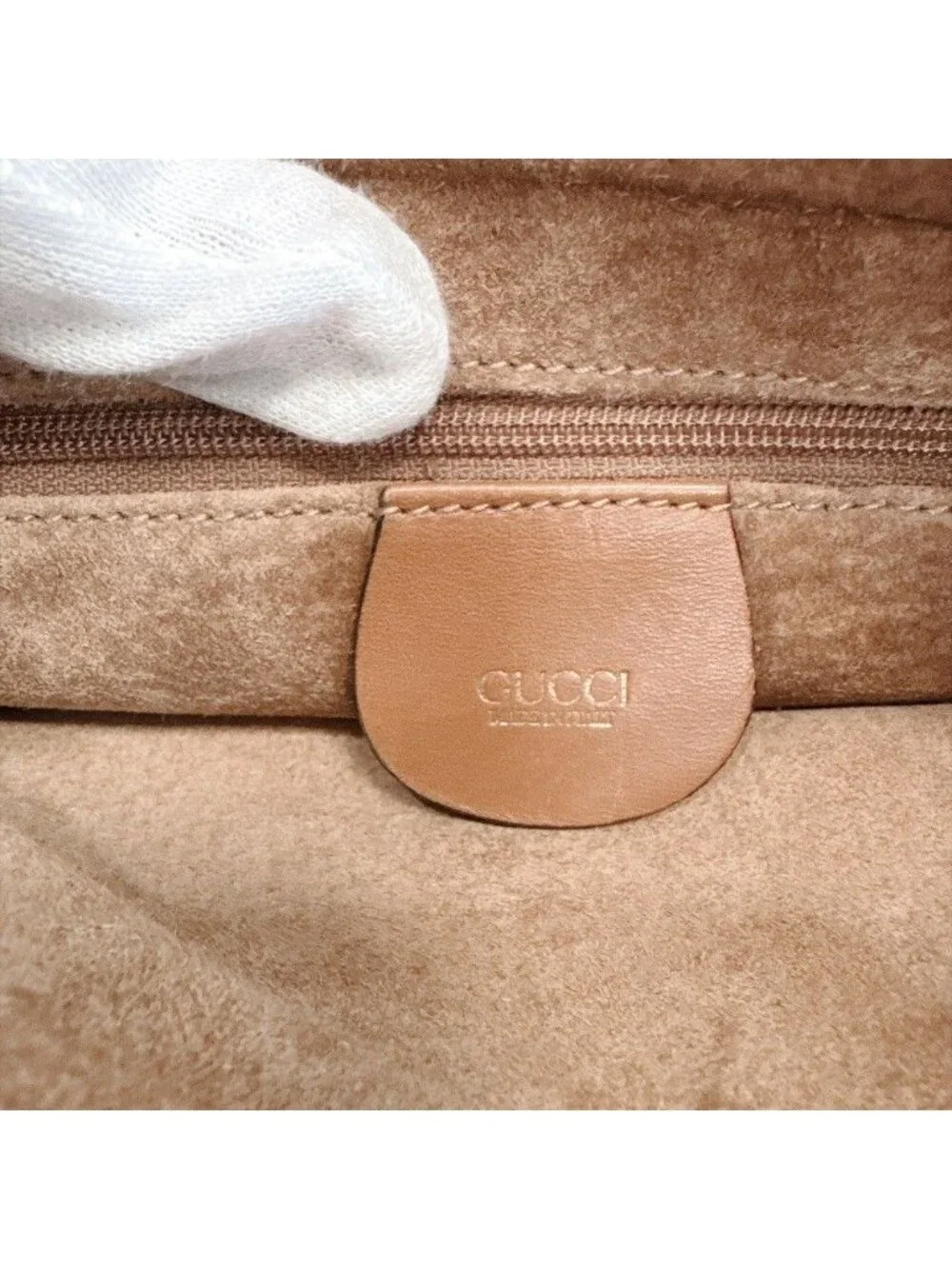 Gucci Vintage Leather Pouch Brown